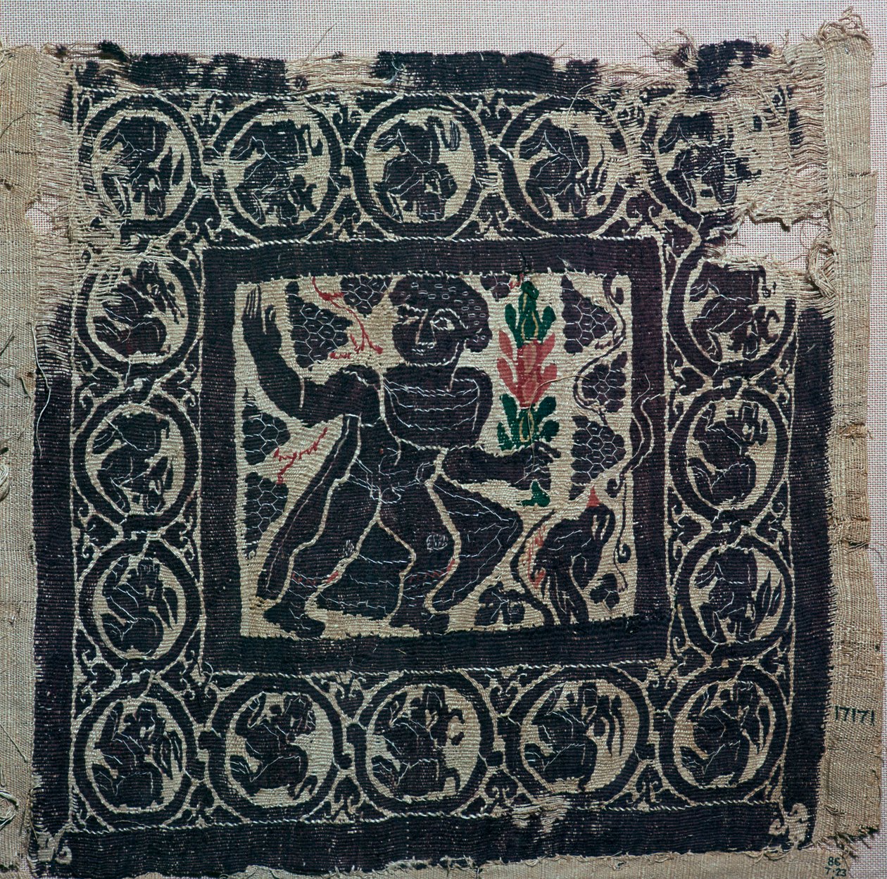 Een Koptisch textiel uit Egypte, 3e eeuw door Unbekannt
