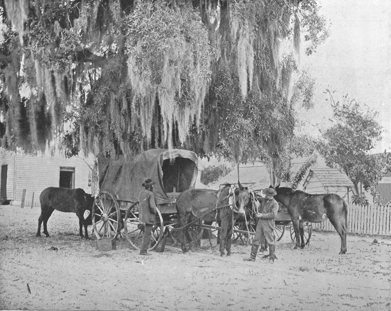 Een Koopman uit San Antonio, Texas, VS, ca. 1900 door Unbekannt