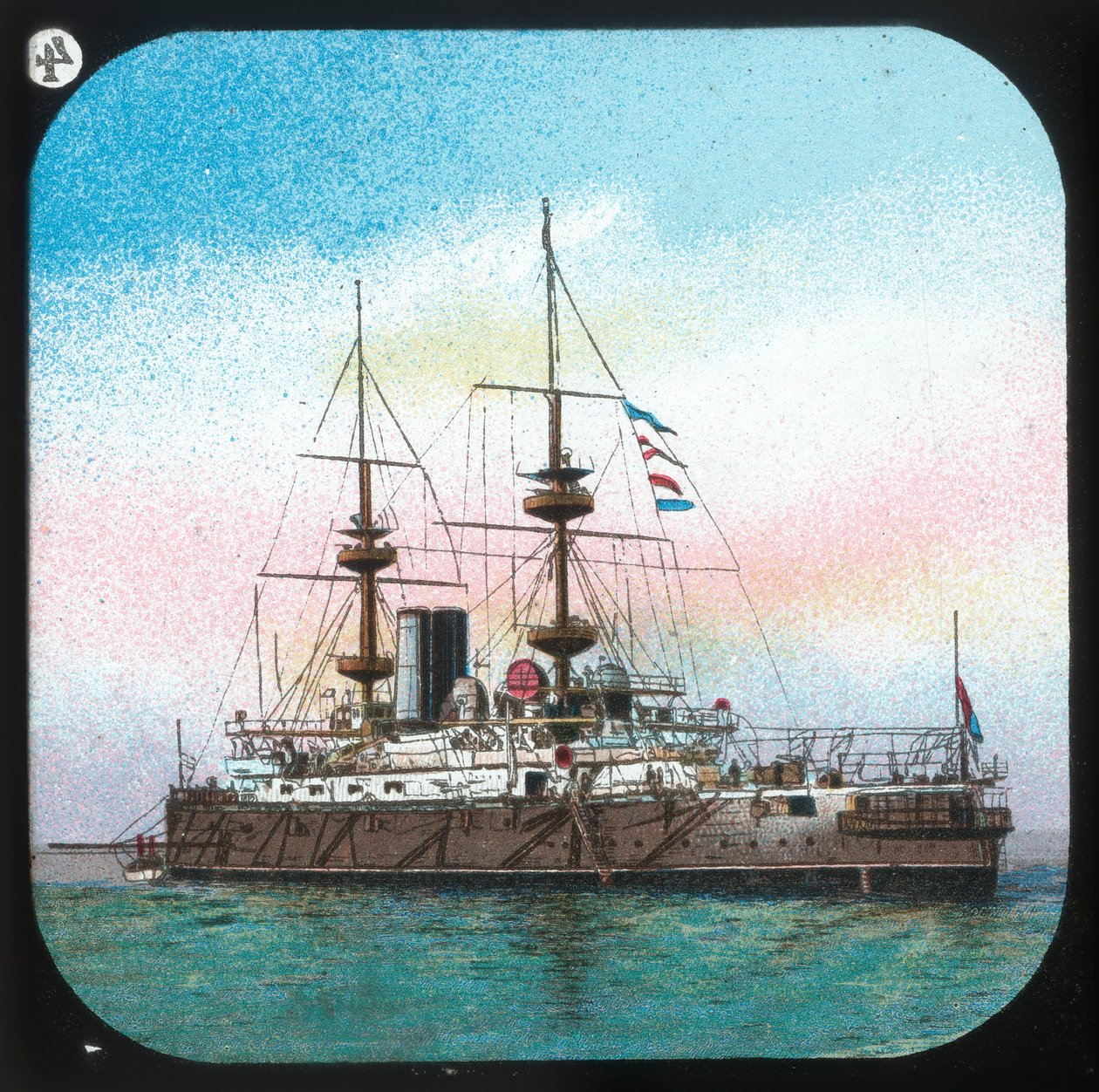 Een Moderne Slagschip -- H.M.S. Jupiter, c1900 door Unbekannt