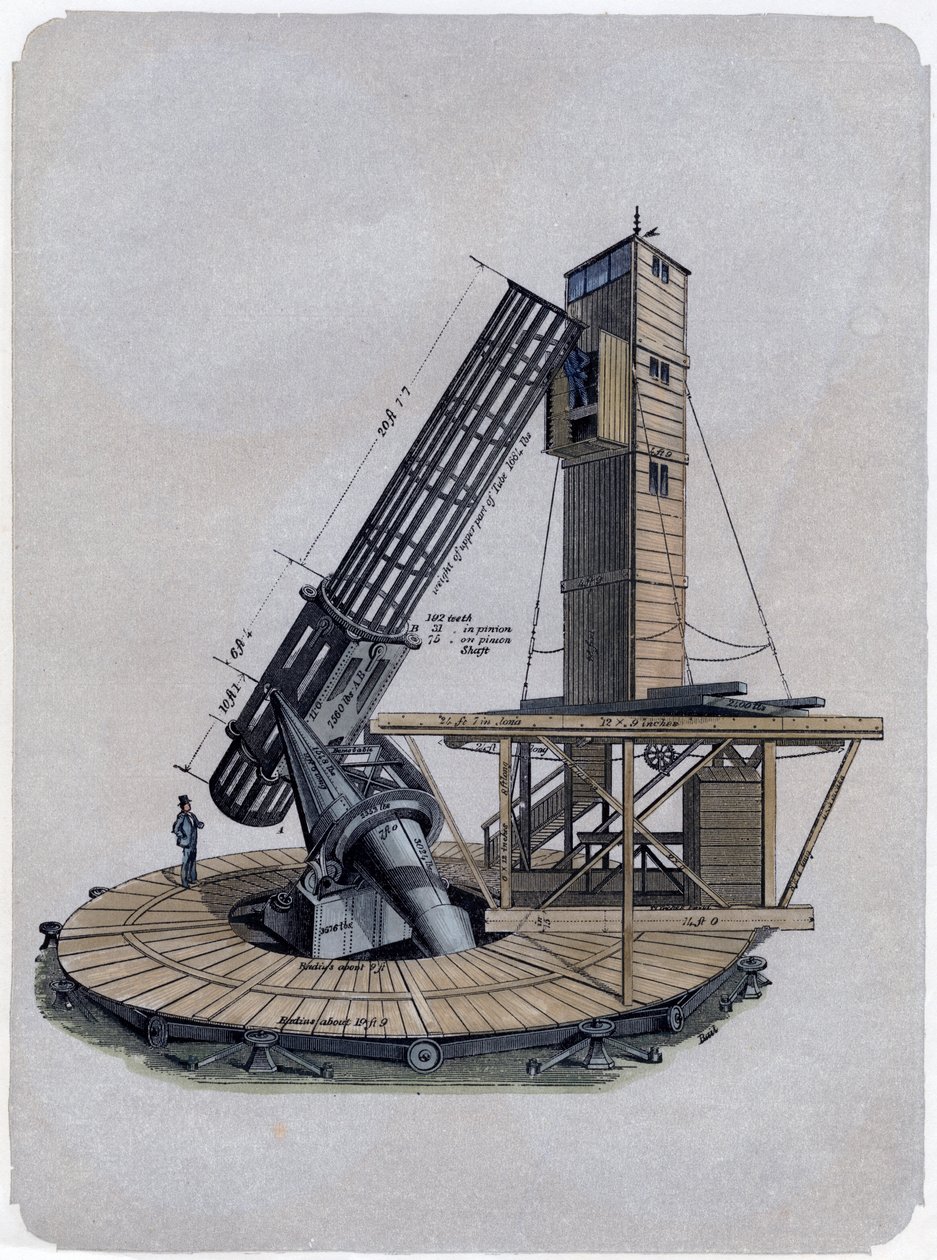 Een Newtoniaanse reflector, 1870 door Unbekannt