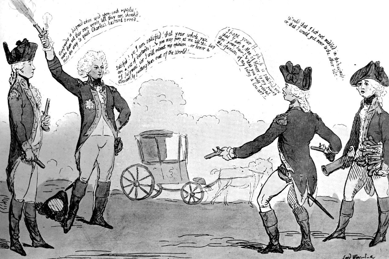 Een prins en een lafaard, 1789 door Unbekannt