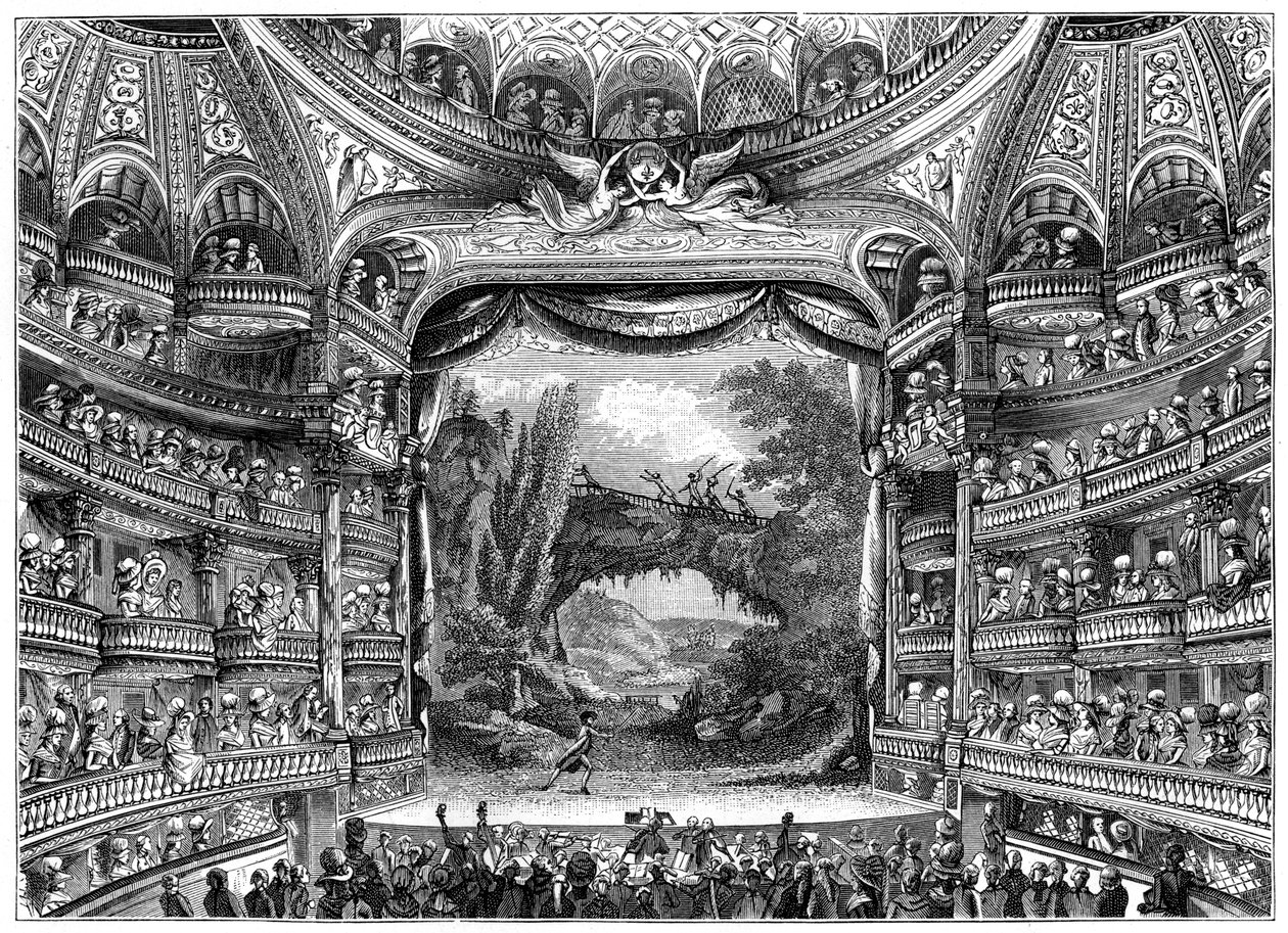 Een Verscheidenheid aan Amusement, Frans Theater door Unbekannt