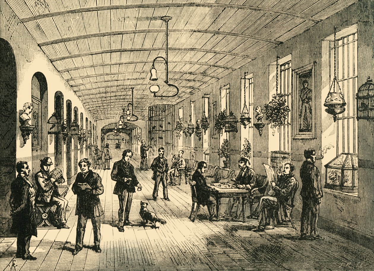 Een Afdeling in Bethlehem Hospital, ca. 1878 door Unbekannt