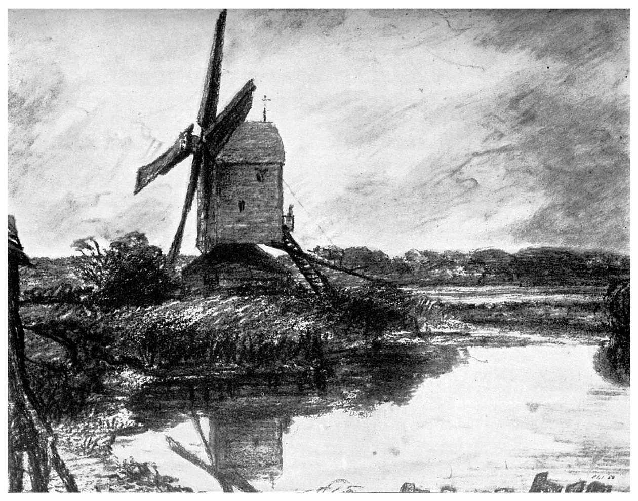 Een windmolen door Unbekannt