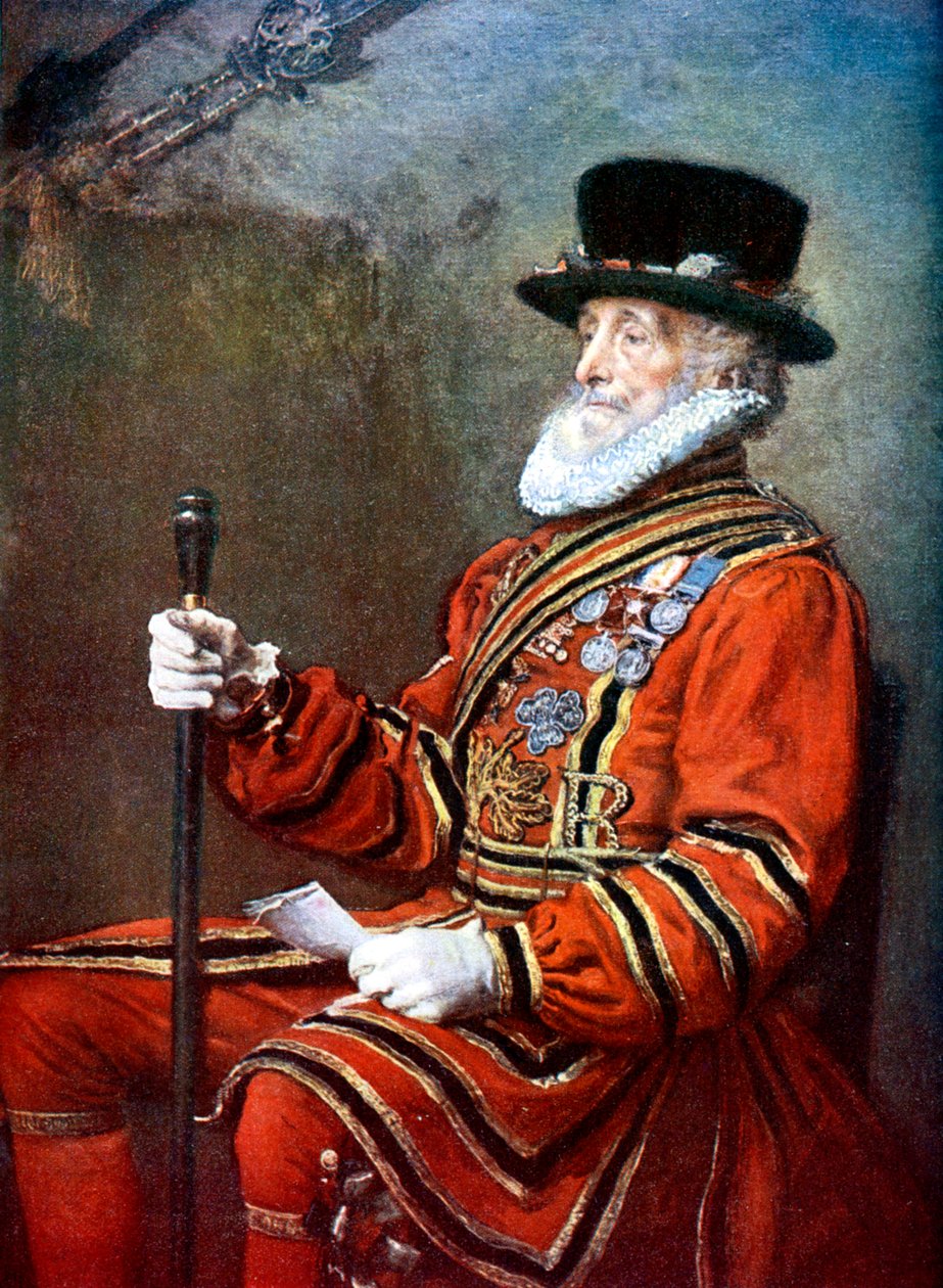 Een Yeoman van de Garde, ca. 1905 door Unbekannt