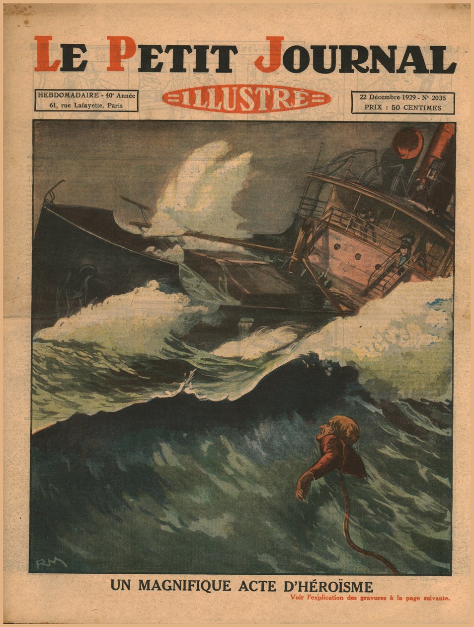 Een magnifieke daad van heldhaftigheid, 1929 door Unbekannt