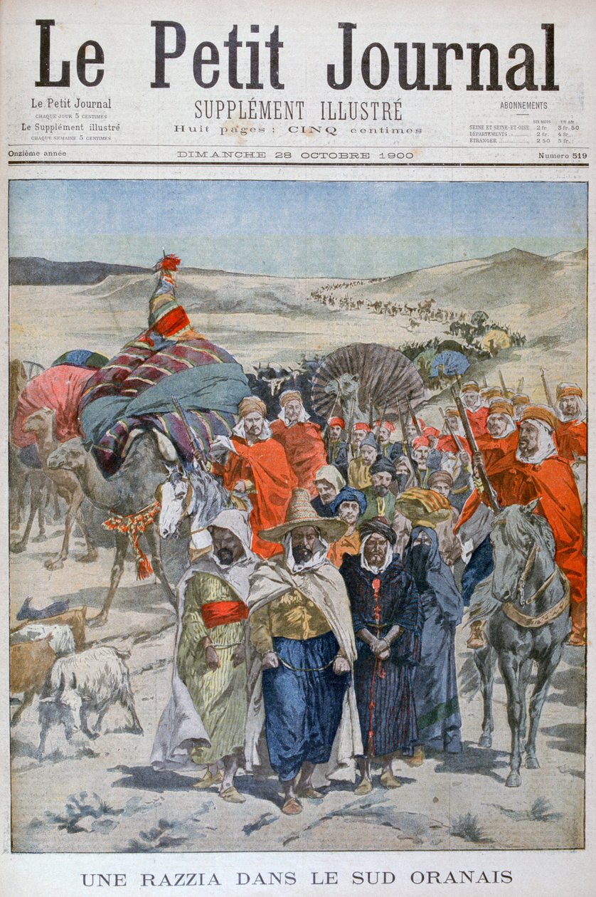 Een roundup in het zuiden van Oranais, Algerije, 1900 door Unbekannt