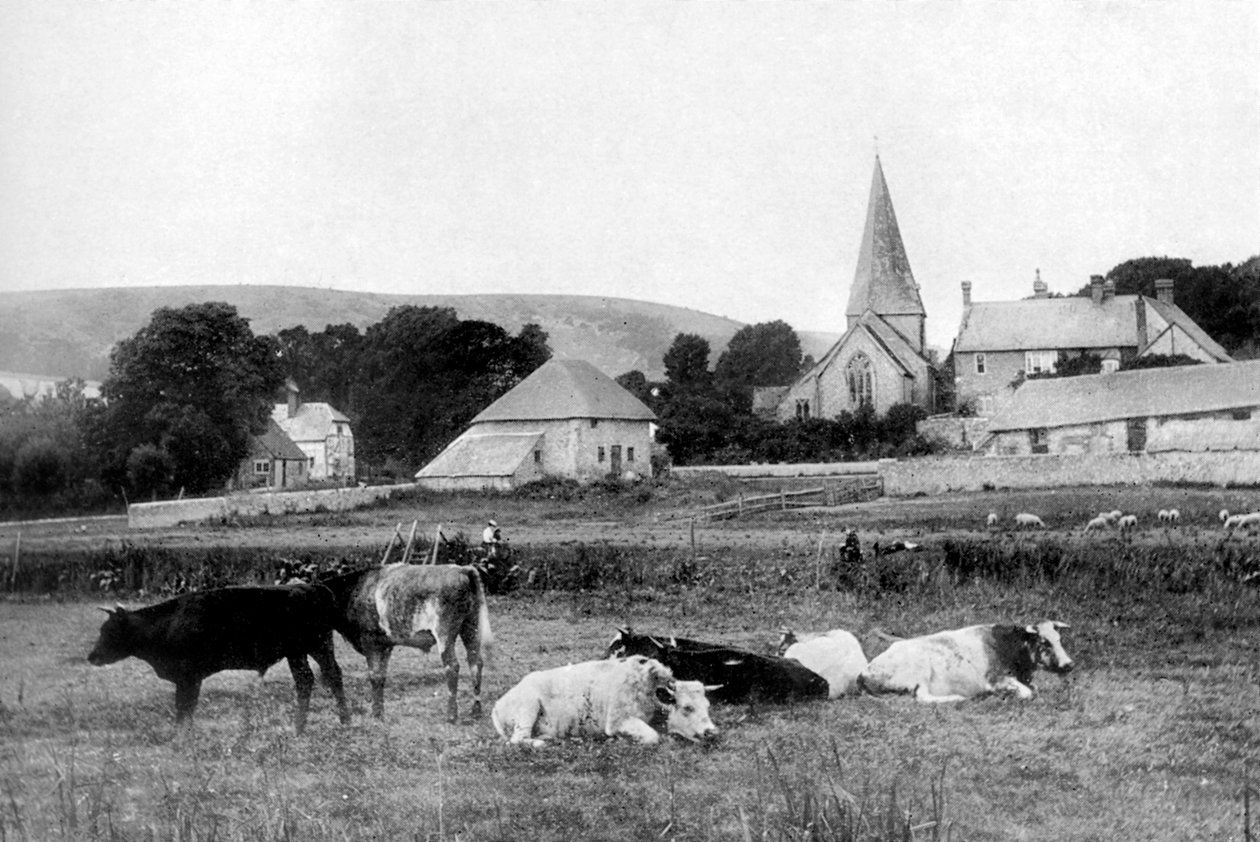 Een dorpskerk, 1926 door Unbekannt