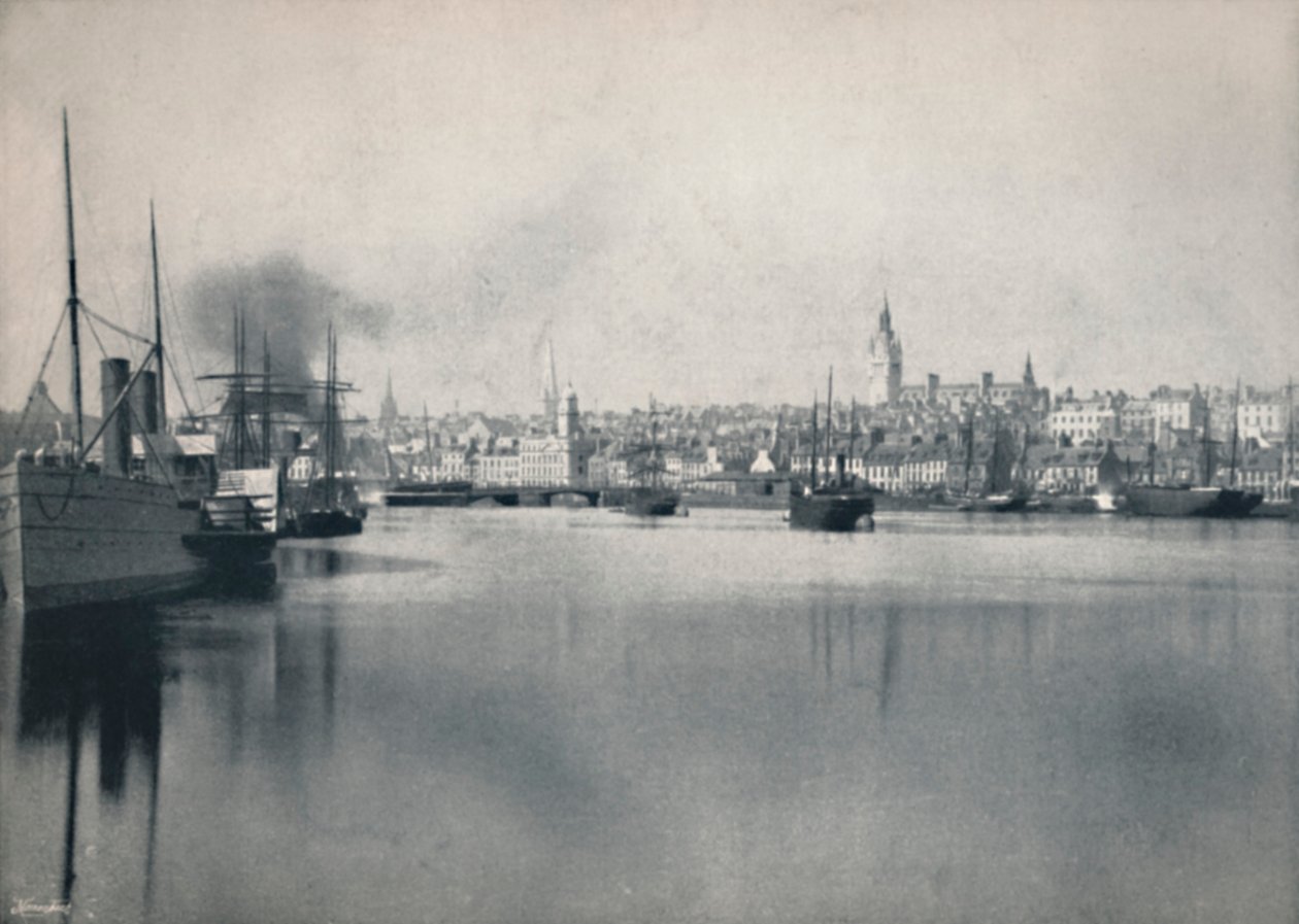 Aberdeen - Algemeen uitzicht vanaf de rivier, 1895 door Unbekannt