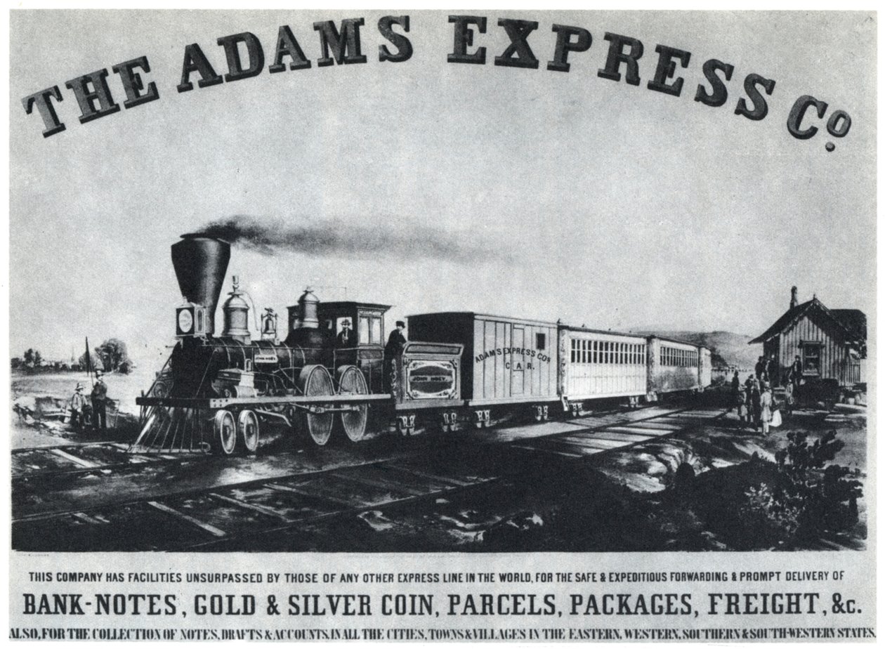 Adams Express Company advertentie, ca. 1860s-1954 door Unbekannt