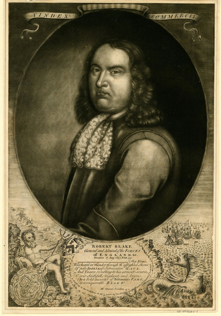 Admiraal Robert Blake 1599-1657, 1657 door Unbekannt