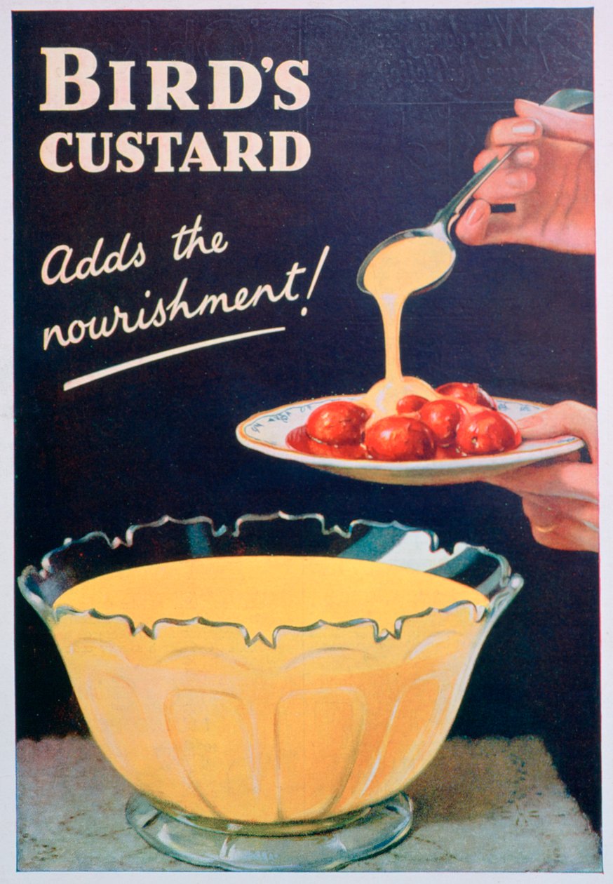 Advertentie voor Birds Custard door Unbekannt