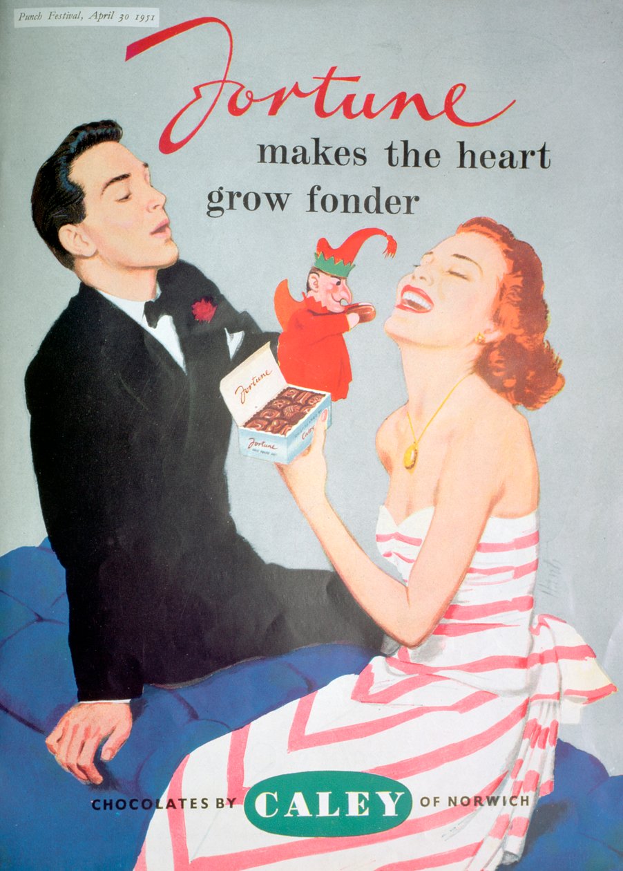 Advertentie voor Caley-chocolade, 1951 door Unbekannt