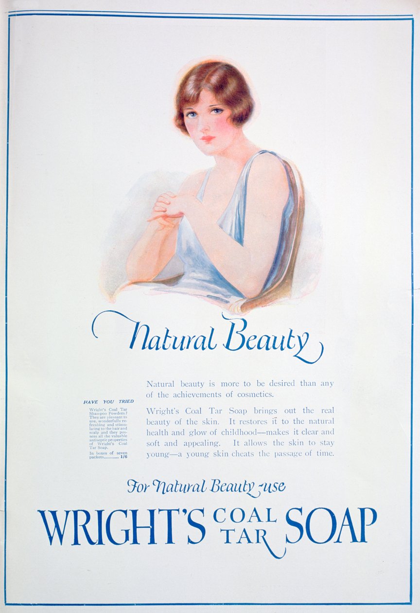 Advertentie voor Wrights Coal Tar Soap, 1925 door Unbekannt