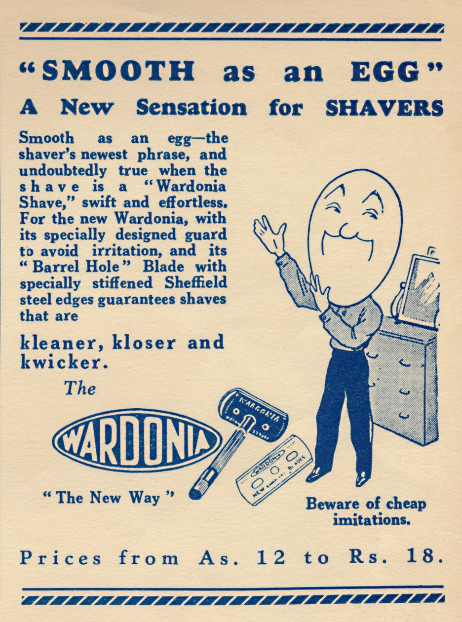 Advertentie voor het Wardonia scheermes, 1936 door Unbekannt