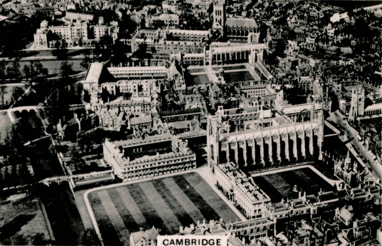 Luchtfoto van Cambridge, 1939 door Unbekannt