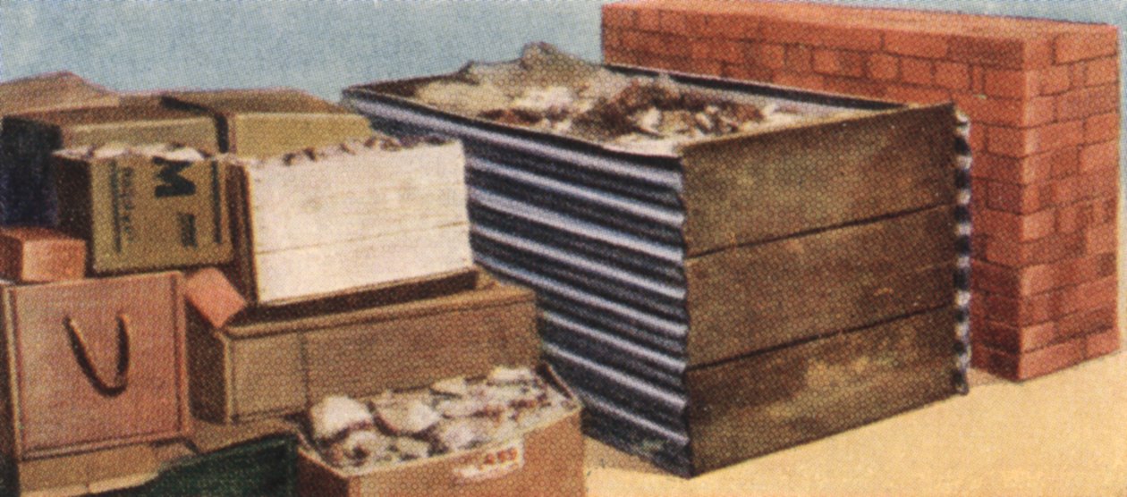 Luchtaanval Voorzorgsmaatregelen, sigarettenkaart, Brits, 1938 door Unbekannt
