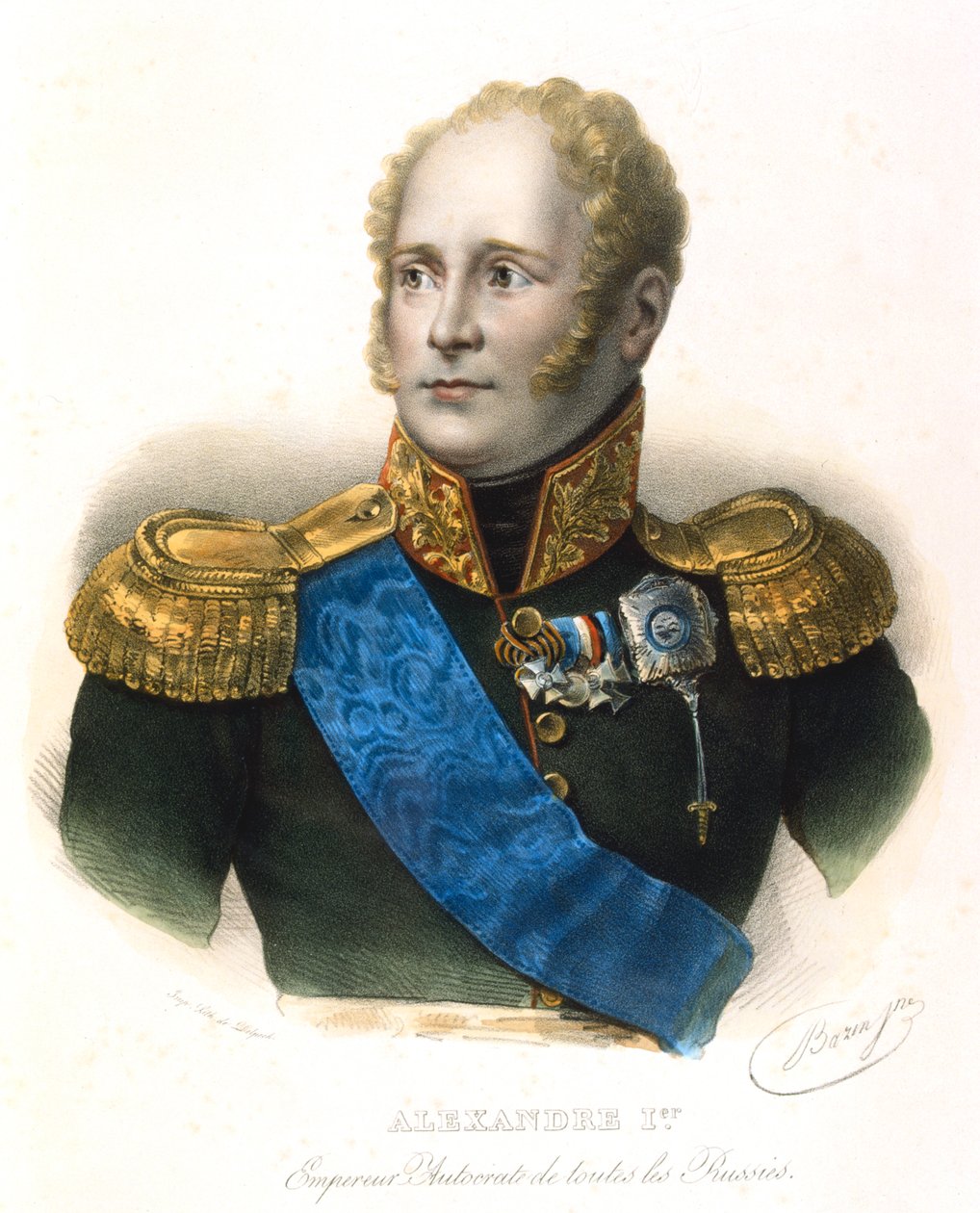 Alexander I, Tsaar van Rusland, ca. 1801-1825 door Unbekannt