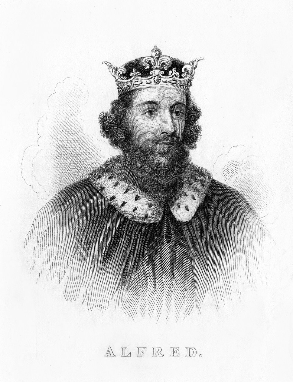 Alfred de Grote, 19e eeuw door Unbekannt