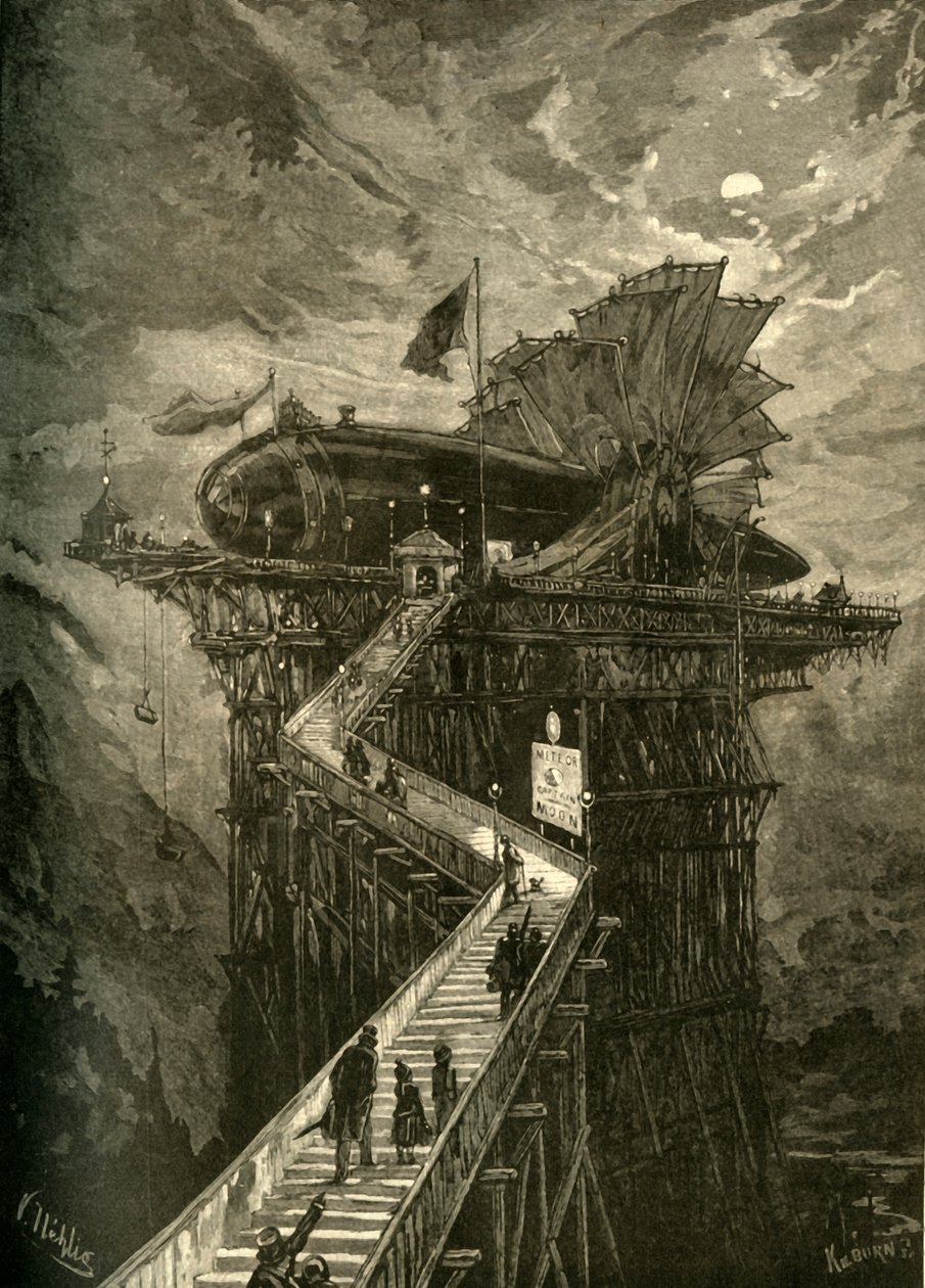 Alles Aan Boord voor de Maan!, 1881 door Unbekannt