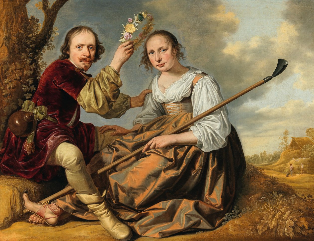 Amaryllis en Mirtillo, 1640s door Unbekannt