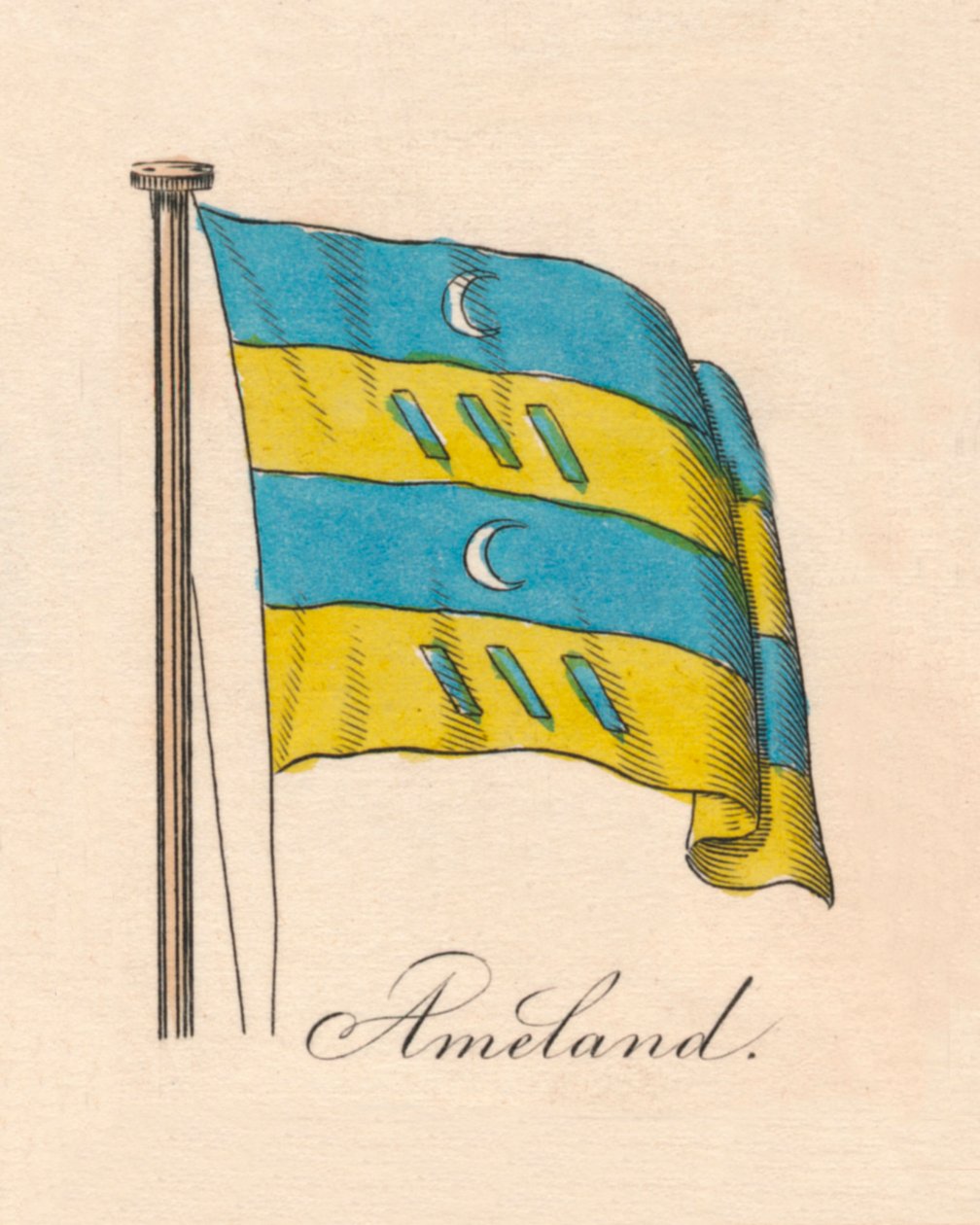 Ameland, 1838 door Unbekannt