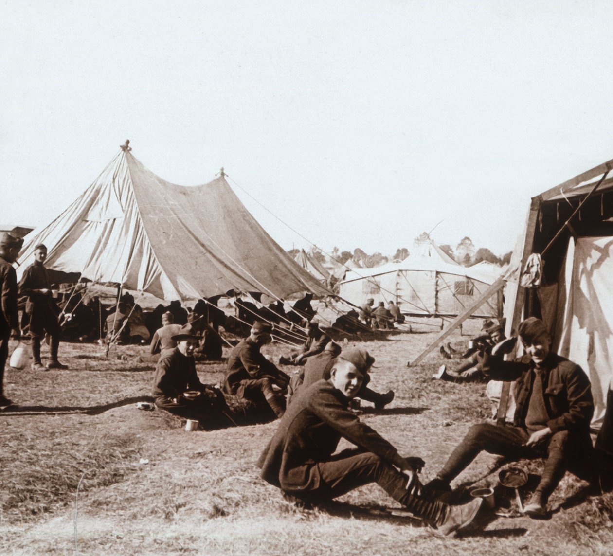 Amerikaans kamp, Melette, Frankrijk, ca. 1914-ca. 1918 door Unbekannt