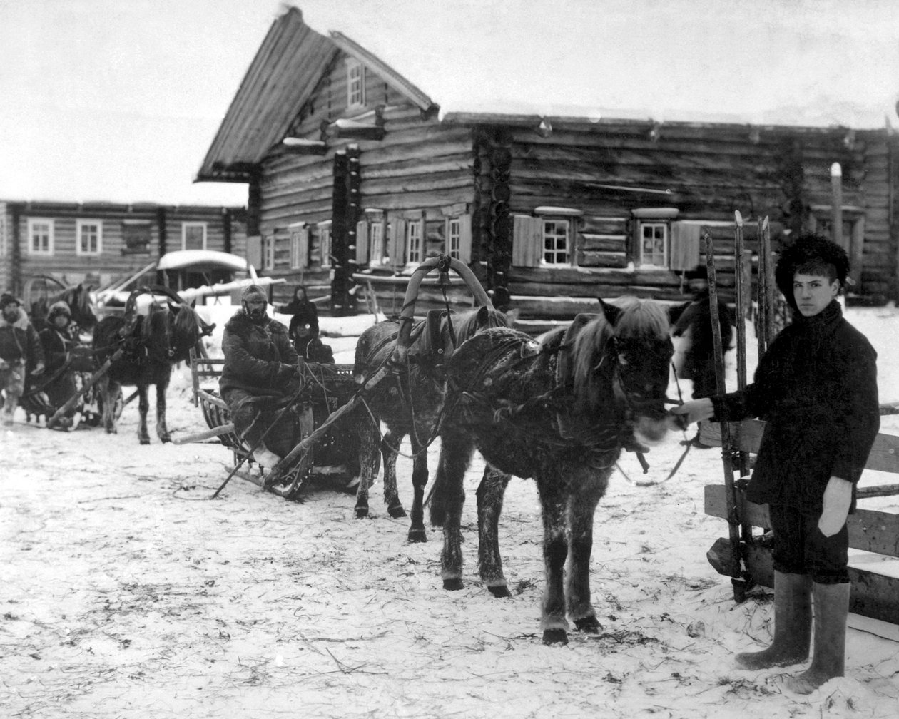 Amerikaanse infanterie nabij Arkhangel, Rusland, december 1918 door Unbekannt