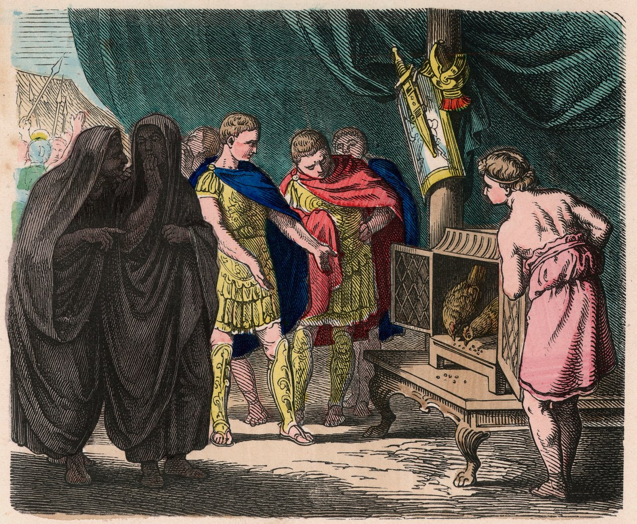 Oud Rome: Het orakel van de heilige kippen door Unbekannt