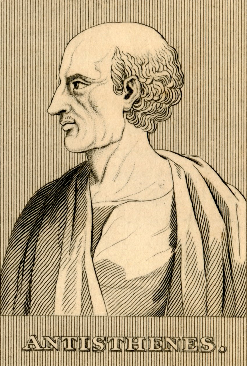 Antisthenes, ca. 445-365 v.Chr., 1830 door Unbekannt