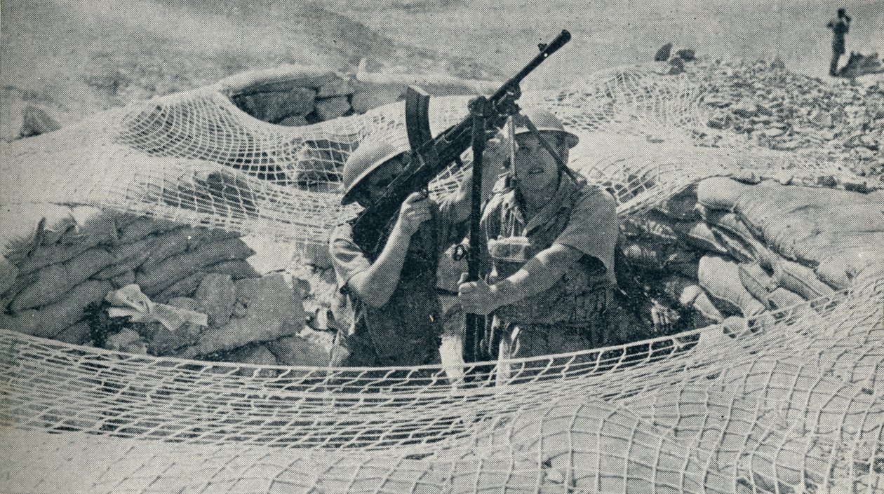 Anzacs op wacht in Egypte, 1940 door Unbekannt