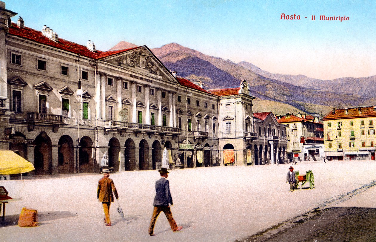 Aosta - Il Municipio, 20e eeuw door Unbekannt