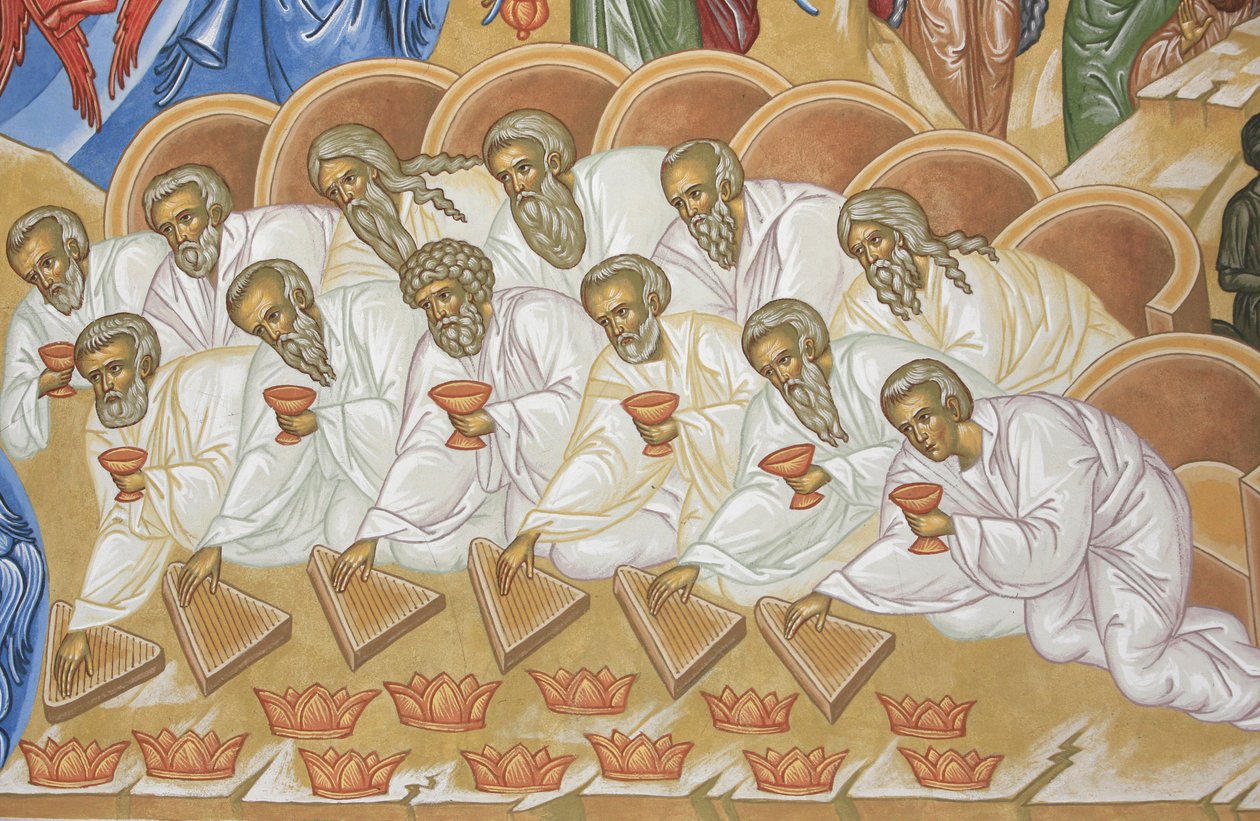 Apocalyps. Saint-Antoine-le-Grand orthodoxe kerk Saint-Laurent-en-Royans Frankrijk door Unbekannt