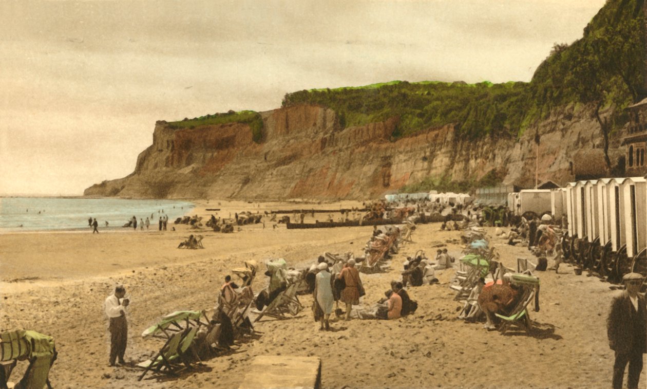 Appley Beach en Kliffen, Shanklin, I.W., 1933 door Unbekannt