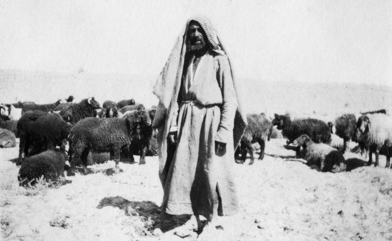 Arabische herder, Kazimain gebied, Irak, 1917-1919 door Unbekannt