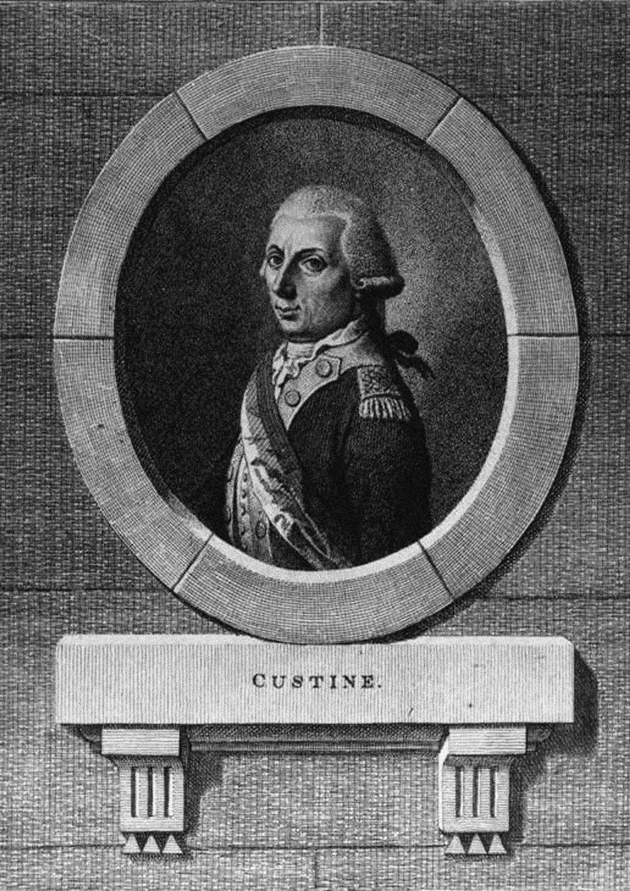 Armand de Custine door Unbekannt
