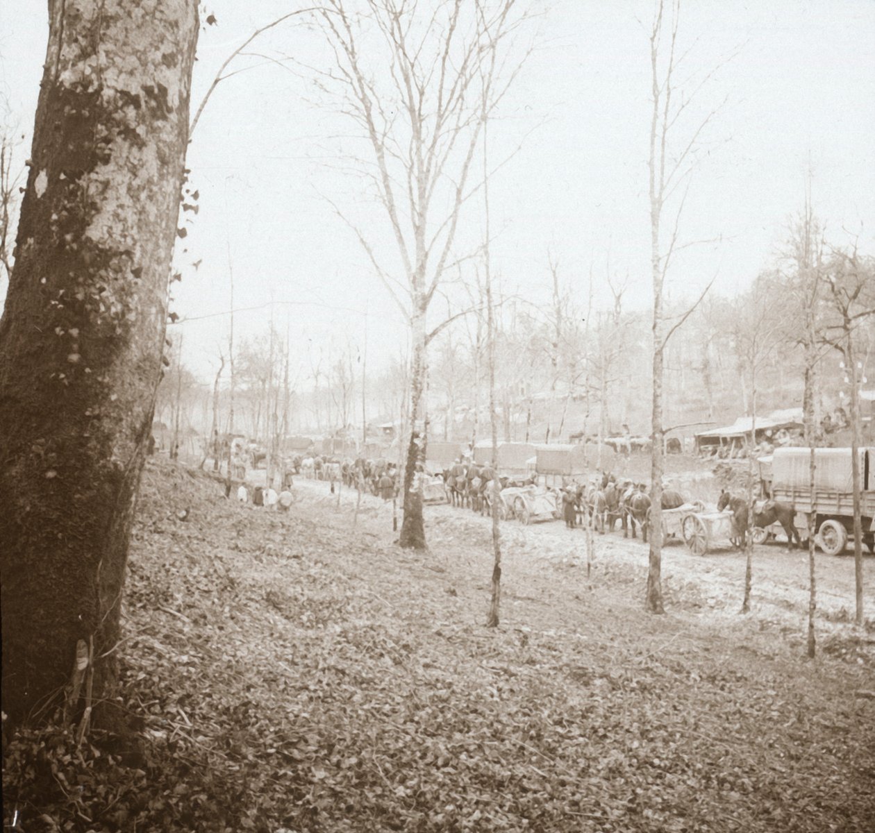 Artillerie, Somme, Noord-Frankrijk, ca. 1914-ca. 1918 door Unbekannt