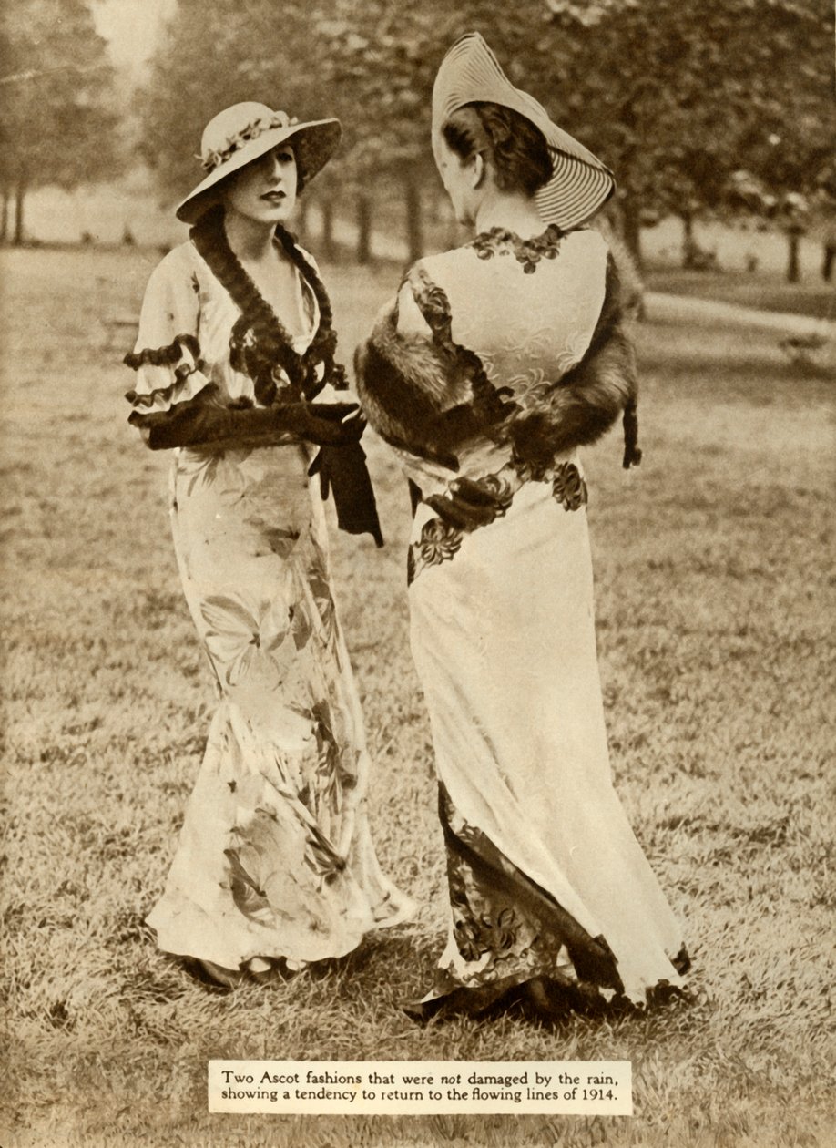 Ascot mode, 1935 door Unbekannt