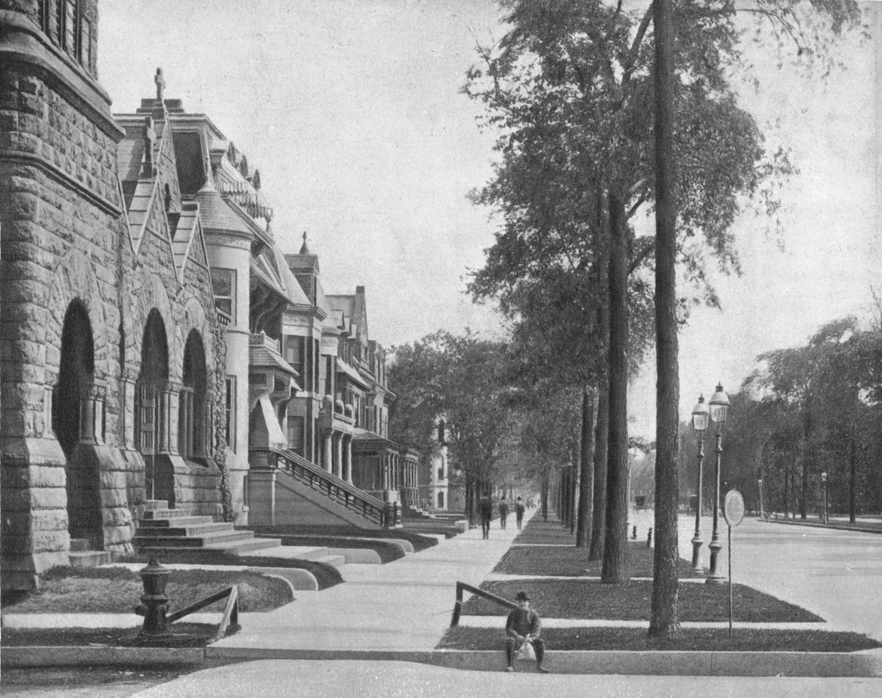 Ashland Avenue, Chicago, Illinois, VS, ca. 1900 door Unbekannt