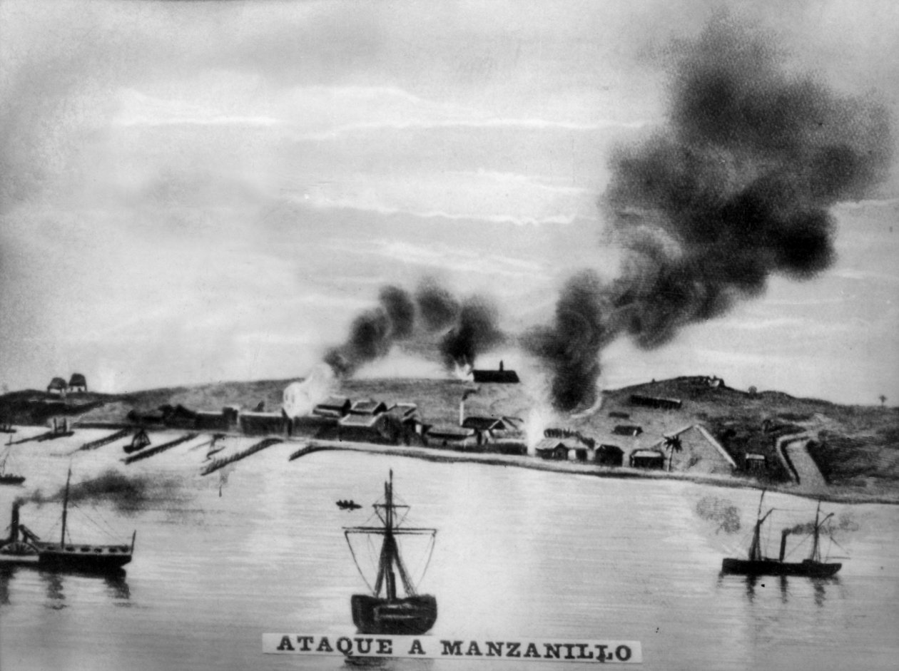 Aanval op Manzanillo, 1873, 1920s door Unbekannt