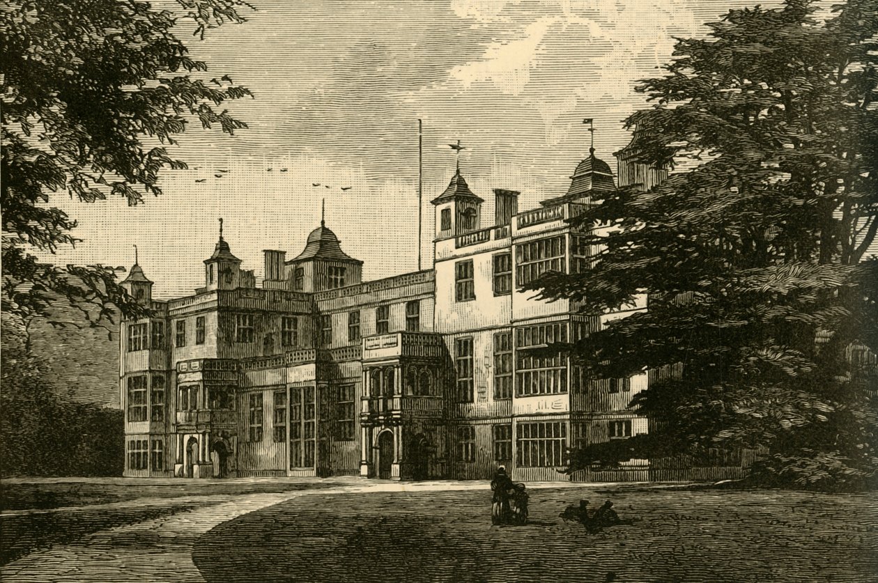 Audley End, westfront, 1898 door Unbekannt