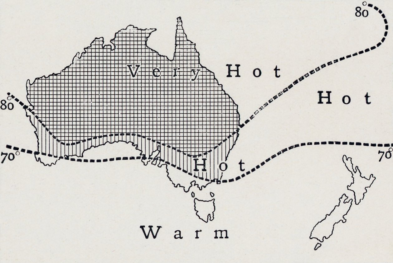Gemiddelde januari temperatuur, 1923 door Unbekannt