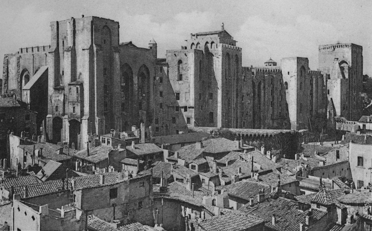 Avignon - Pausenpaleis Oostzijde, ca. 1925 door Unbekannt