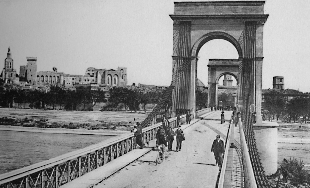 Avignon - Hangbrug, c1925 door Unbekannt