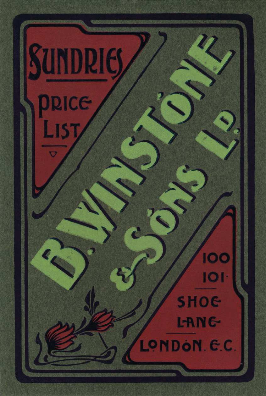 B. Winstone & Sons Ltd. advertentie door Unbekannt