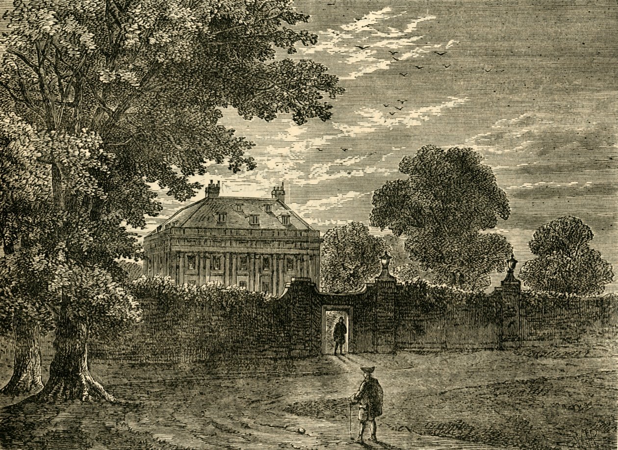 Balmes Huis in 1750, ca. 1876 door Unbekannt