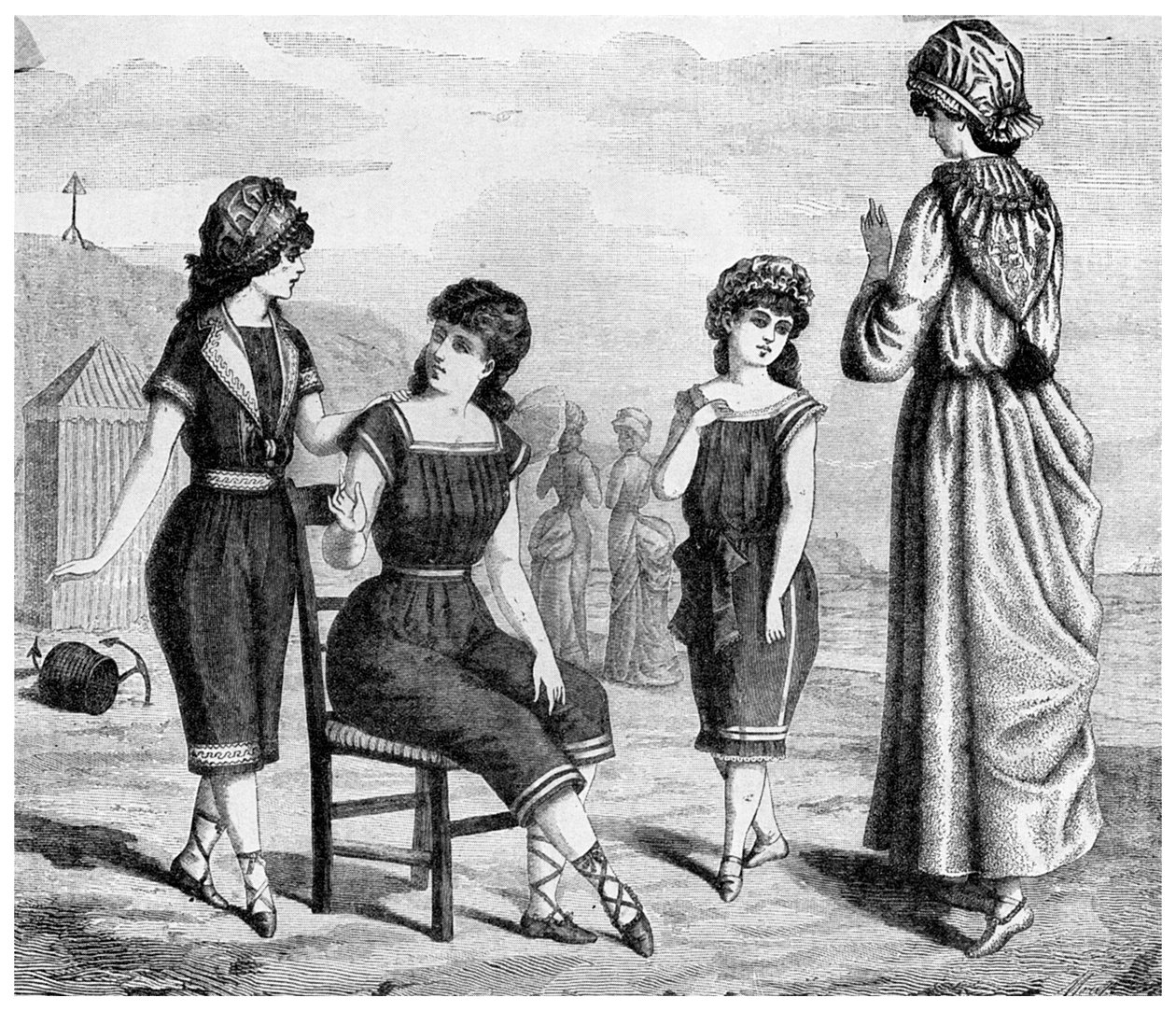 Badkleding, 1885-1956 door Unbekannt