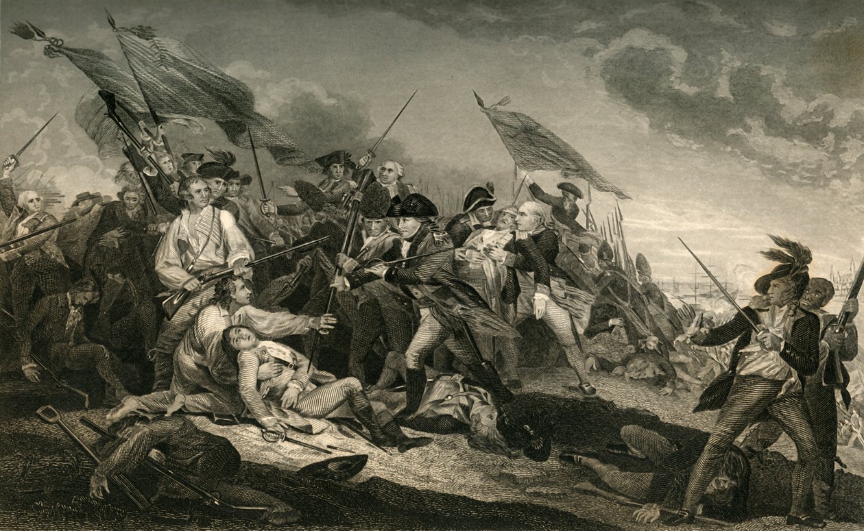 Slag bij Bunker Hill, 1877 door Unbekannt