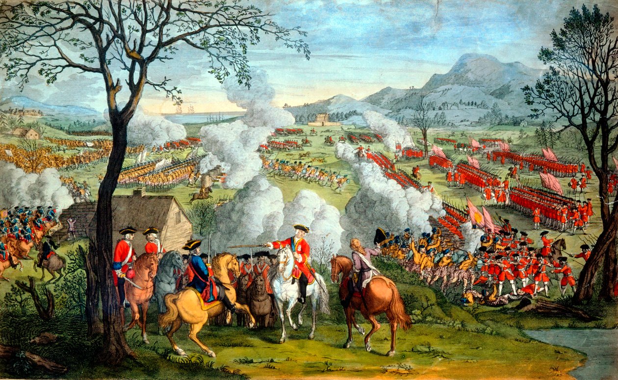 Slag bij Culloden, 16 april 1746 18e eeuw door Unbekannt