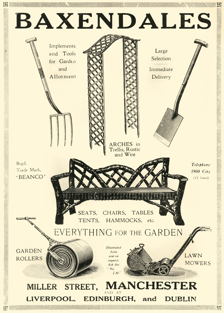 Baxendales, 1920 door Unbekannt